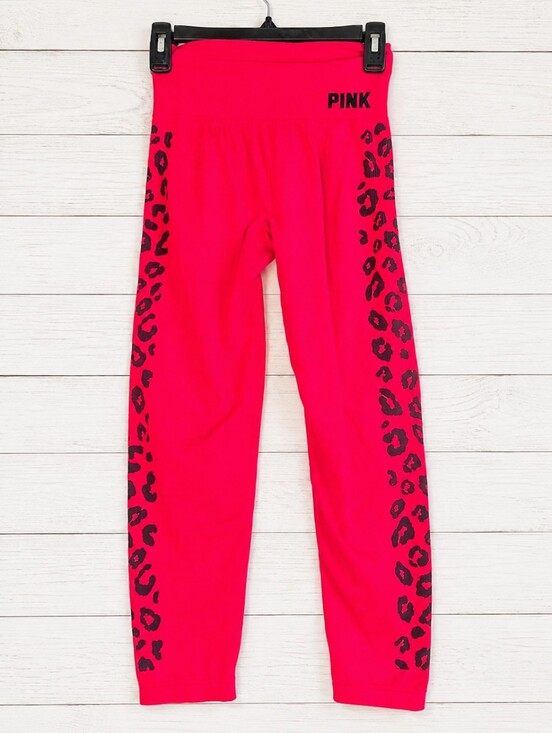 PINK Victoria's Secret Pants - PINK Victoria's Secret Red Seamless Leggings Size S